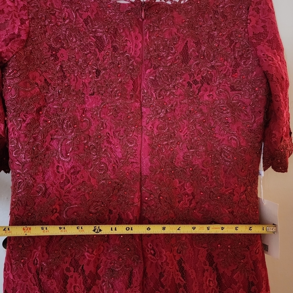 𝅺TS Couture Maxi Bridesmaids Dress - Red - - Picture 9 of 9